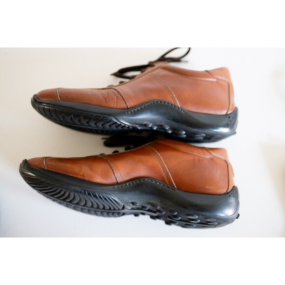 Men's Brown Leather Casual Lace-Up Shoes - Picture 5 of 8